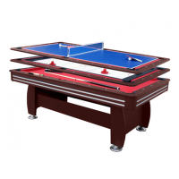 Mako 7ft Play Time 3 in 1 Games Table Mahogany